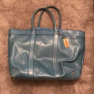 Coach leather tote